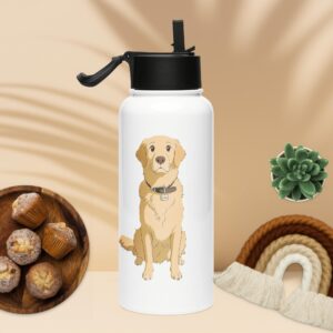 Take Your Best Friend Anywhere: Custom Pet Portrait Stainless Steel Water Bottle